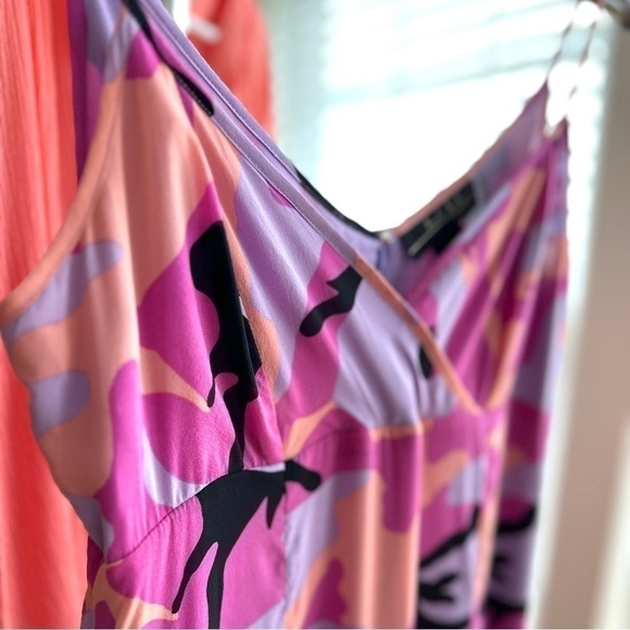 Nicole Miller midi dress, empire waisted with ruffled hem in a silk blend - Picture 2 of 14